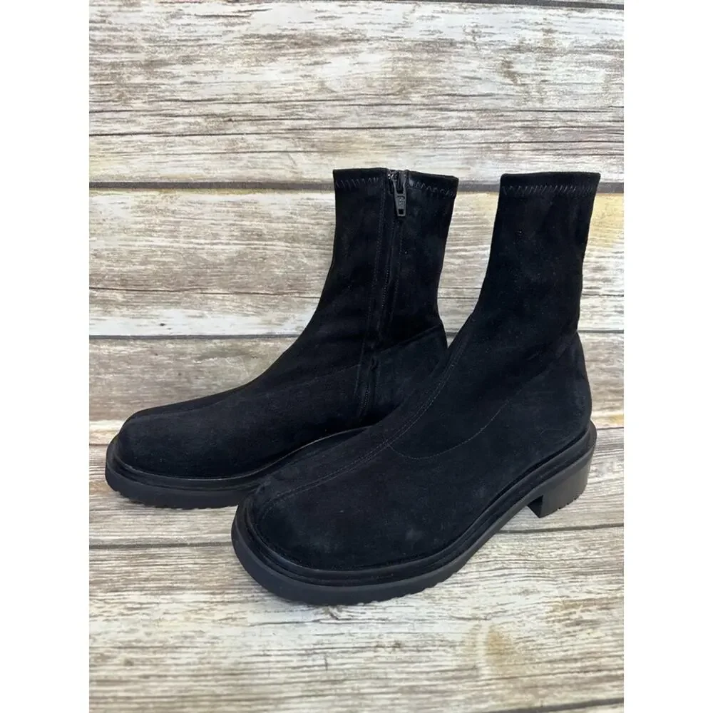 By FAR Kah Stretch Suede Bootie size 6.5